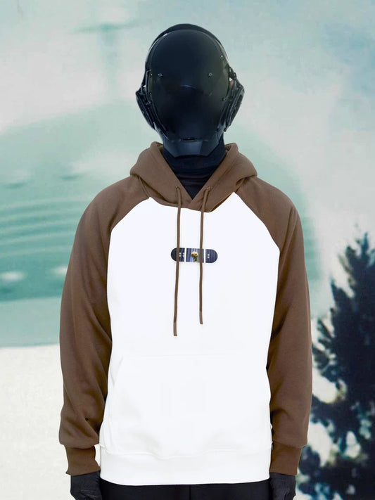 CJ7 X KIV skateboard hoodie brown